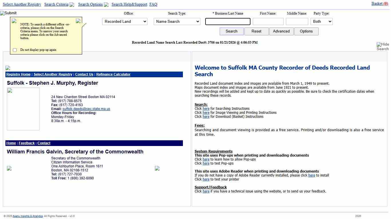 Welcome to 20/20 Perfect Vision Land Records I2
